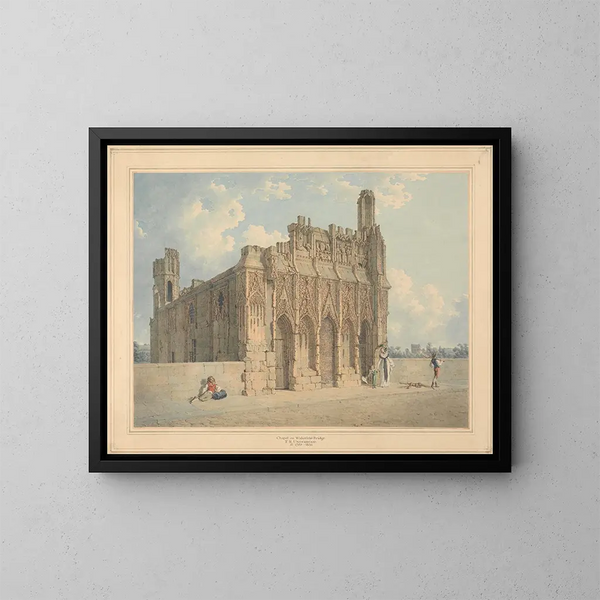 La chapelle du pont de Wakefield, Yorkshire - Thomas Richard Underwood — indrammet kunstværk på væggen