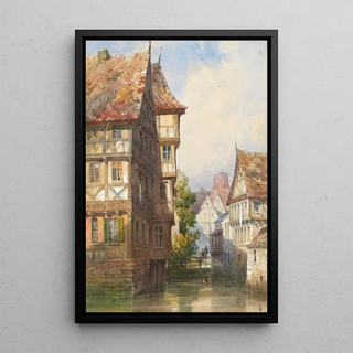 Thomas Shotter Boys - Figures on a bridge over a canal Braunschweig Germany.webp