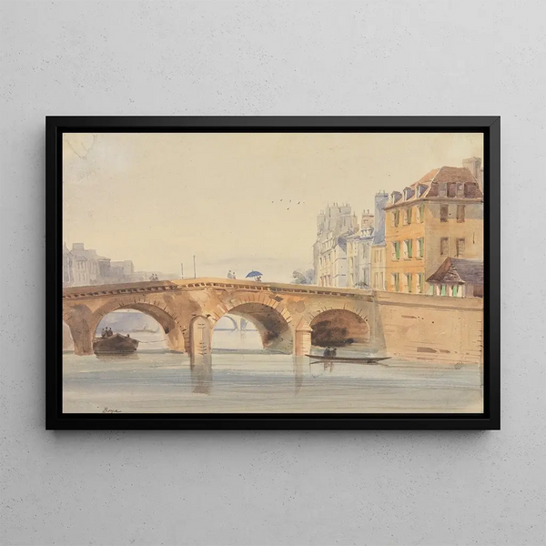 Le Pont Neuf - Thomas Shotter Boys — indrammet kunstværk på væggen