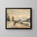 Vue du Pont des Arts et de l'île de la Cité depuis le Quai du Louvre, Paris - Thomas Shotter Boys — indrammet kunstværk på væggen