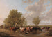 Traversée d'un ruisseau en banlieue de Canterbury - Thomas Sidney Cooper — visning af kunstværket