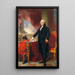 Portrait af George Washington - Thomas Sully — indrammet kunstværk på væggen