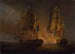 Engagement mellem HMS Amelia og den franske fregat l'Aréthuse ud for Los-øerne, 1813 - Thomas Whitcombe — visning af kunstværket