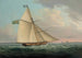 "Le paquet postal irlandais Earl Of Leicester 10 canons approchant Hook Head à l'entrée du port de Waterford" af Thomas Whitcombe — visning af kunstværket