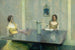En læsning - Thomas Wilmer Dewing — visning af kunstværket