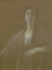 Et øjebliks refleksion - Thomas Wilmer Dewing — visning af kunstværket
