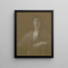 Et øjebliks refleksion - Thomas Wilmer Dewing — indrammet kunstværk på væggen