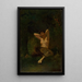Faune - Thomas Wilmer Dewing — indrammet kunstværk på væggen