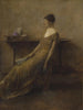 Dame i guld - Thomas Wilmer Dewing — visning af kunstværket