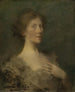 Portrait af en dame - Thomas Wilmer Dewing — visning af kunstværket
