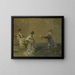 Le Commérage - Thomas Wilmer Dewing — indrammet kunstværk på væggen
