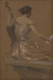 Le Musicien - Thomas Wilmer Dewing — visning af kunstværket
