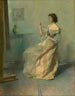 Le collier - Thomas Wilmer Dewing — visning af kunstværket