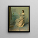 Le collier - Thomas Wilmer Dewing — indrammet kunstværk på væggen