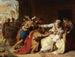 Jacob, der nægter at sende Benjamin væk - Théophile Auguste Vauchelet — visning af kunstværket