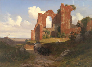 Thorald Lsse - View of the Terme di Caracalla in Rome.webp