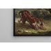 Reproduktion af maleriet Tigre og slange - Eugène Delacroix