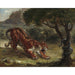 Reproduktion af maleriet Tigre og slange - Eugène Delacroix