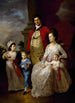 Colonel John Fortnum og hans familie - Tilly Kettle — visning af kunstværket