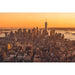 Fotoprint af New York City - The Big Apple med guldtoner