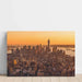 Fotoprint af New York City - The Big Apple med guldtoner