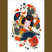 Reproduktion af maleriet Asiatisk kunstplakat - Legender fra Orienten