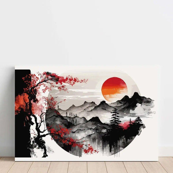 Reproduktion af maleriet Asiatisk kunsttryk af maleri - Orientalsk serenity