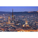 Fotoprint - Rouen ved skumringen