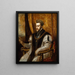 Kong Filip II af Spanien - Titian — indrammet kunstværk på væggen