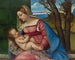 Madonna med barnet - Titian — visning af kunstværket