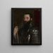 Portrait af Guidobaldo II della Rovere, hertug af Urbino - Titien — indrammet kunstværk på væggen