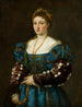 Portrait af en Dame La Bella - Titien — visning af kunstværket