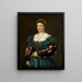 Portrait af en Dame La Bella - Titien — indrammet kunstværk på væggen