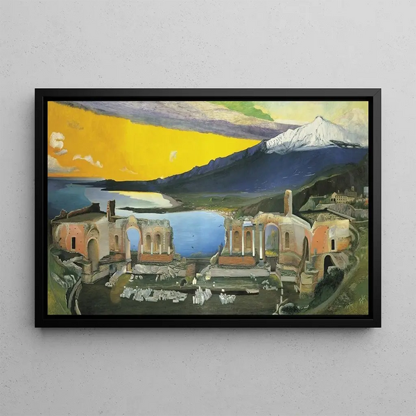 Tivadar Csontvry Kosztka - Ruins of the Greek Theatre at Taormina.webp