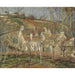 Reproduktion af maleriet Røde tage, hjørne af landsby, vinter - Camille Pissarro