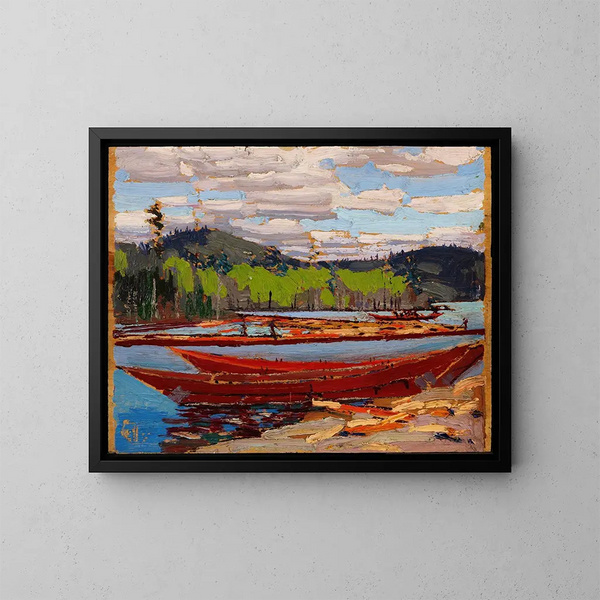 Bateaux - Tom Thomson — indrammet kunstværk på væggen