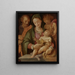 La Sainte Famille avec l'enfant Jean-Baptiste - Tommaso d'Antonio Manzuoli — indrammet kunstværk på væggen