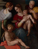 Sainte Familie med det mystiske ægteskab af Sainte Catherine - Tommaso d'Antonio Manzuoli — visning af kunstværket
