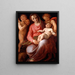 La Vierge à l'Enfant avec saint Jean enfant - Tommaso d'Antonio Manzuoli — indrammet kunstværk på væggen
