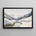 Vue de l'Arlberg - Toni Haller — indrammet kunstværk på væggen