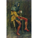 Reproduktion af maleriet Touchstone-maleri, The Jester - John William Waterhouse
