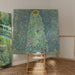 Reproduktion af maleriet Solsikker - Gustav Klimt