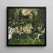Tennisturneringsmaleri - George Wesley Bellows — indrammet kunstværk på væggen