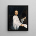 Jean-Baptiste Santeuil 1630-1697 kanon af Saint-Victor, neo-latin poet - Toussaint Dubreuil — indrammet kunstværk på væggen