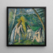 Tre badende kvinder - Paul Cézanne — indrammet kunstværk på væggen