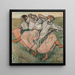 Tre russiske dansere - Edgar Degas — indrammet kunstværk på væggen