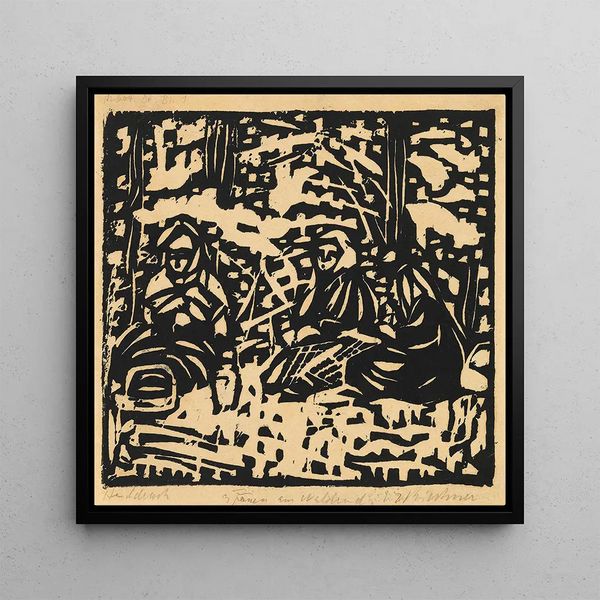 Trois femmes au bord de la forêt - Ernst Ludwig Kirchner