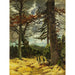 Reproduktion af maleriet Franz Marc's Kunsttryk af Egegrene i forår - Franz Marc