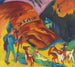 Troupeau de Chèvres Rentrant - Ernst Ludwig Kirchner — visning af kunstværket