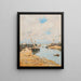 Trouville, den forliste skonnert – Eugène Boudin — indrammet kunstværk på væggen